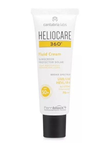 HELIOCARE 360 SPF 50+ FLUIDO CREMOSO SUNSCREEN PROTECTOR SOLAR FLUID CREAM 1 ENVASE 50 ml