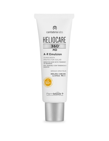 HELIOCARE 360 MD A-R EMULSION PROTECTOR SOLAR PIEL SENSIBLE CON TENDENCIA A ROJECES SPF 50+ 1 TUBO 50 ml