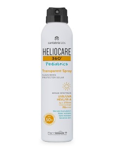 HELIOCARE 360 SPF 50+ PEDIATRICS SPRAY PROTECTOR SOLAR TRANSPARENTE 1 ENVASE 200 ml
