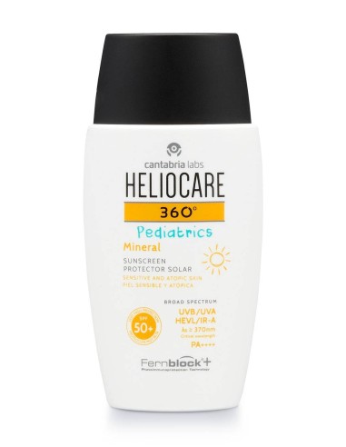 HELIOCARE 360 SPF 50+ PEDIATRICS MINERAL PROTECTOR SOLAR PIEL SENSIBLE Y ATOPICA 1 ENVASE 50 ml