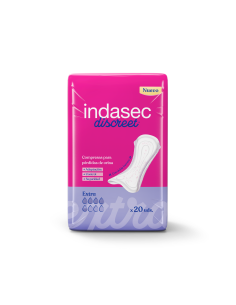 COMPRESA PERDIDAS LEVES INDASEC DISCREET EXTRA 20 UNIDADES