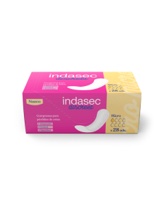 COMPRESA PERDIDAS LEVES INDASEC DISCREET MICRO 28 UNIDADES