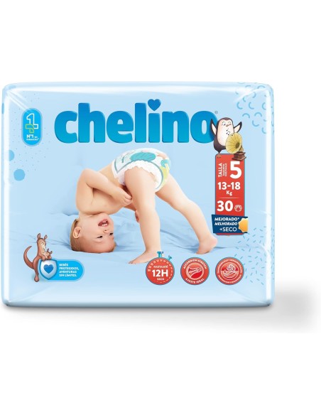 PAŃAL INFANTIL CHELINO TALLA 5 13 - 18 kg 30 PAŃALES