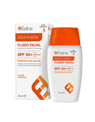 FARLINE FLUIDO FACIAL AQUA FUSION SPF 50+ CON COLOR 1 ENVASE 50 ml