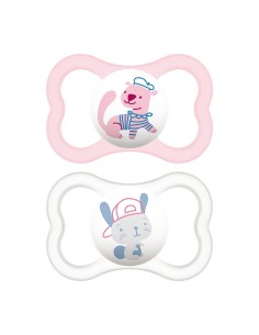 CHUPETE SILICONA FISIOLOGICO MAM AIR + 6 MESES MATT R PACK DOBLE