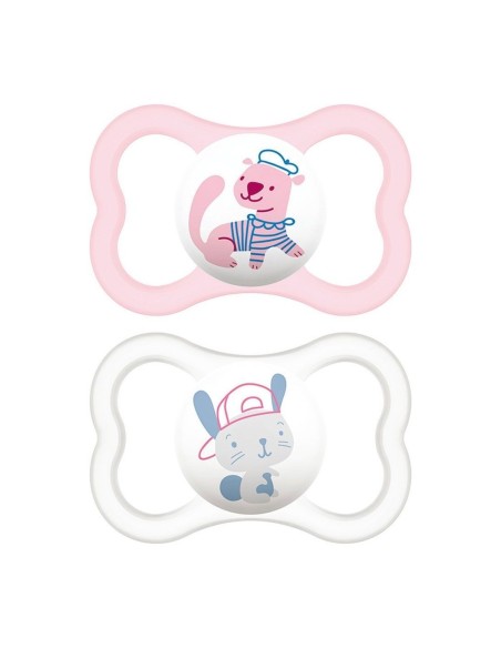 CHUPETE SILICONA FISIOLOGICO MAM AIR + 6 MESES MATT R PACK DOBLE