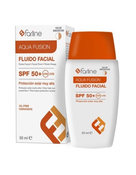 FLUIDO FACIAL SPF 50+ CON COLOR 50ML FARLINE
