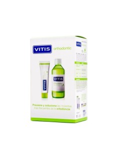 VITIS ORTHODONTIC PACK PASTA DENTRIFICA Y COLUTORIO