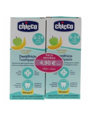 DENTRIFICO CHICCO 6-24 MESES PACK AHORRO