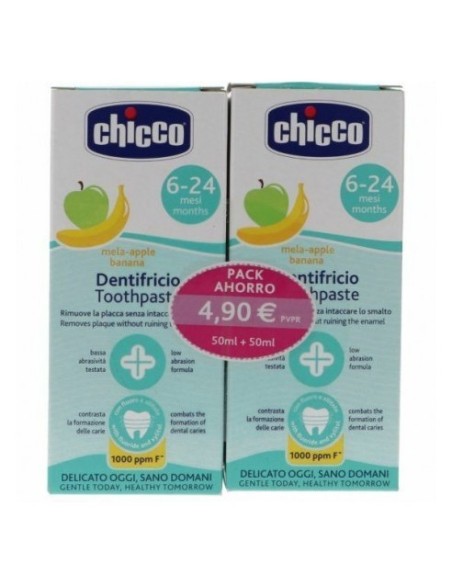 DENTRIFICO CHICCO 6-24 MESES PACK AHORRO